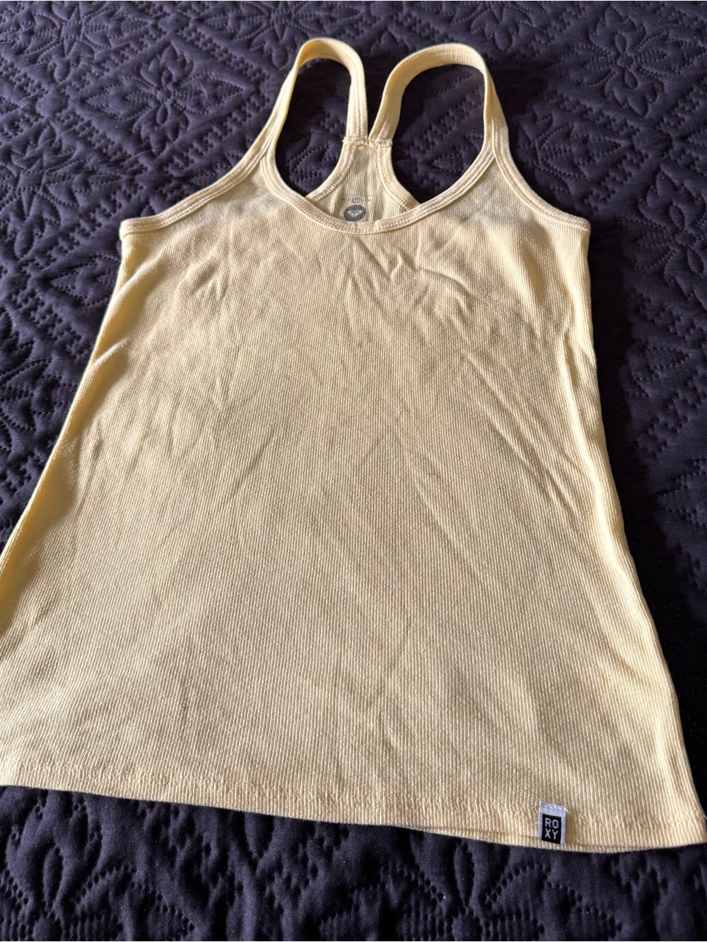 Roxy Pale Yellow Racerback Tank